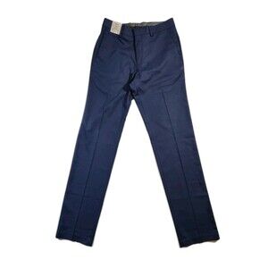 Kenneth Cole Mens Slim fit Dress Pants 30 / 32 Navy Blue NWT Stretch Tapered
